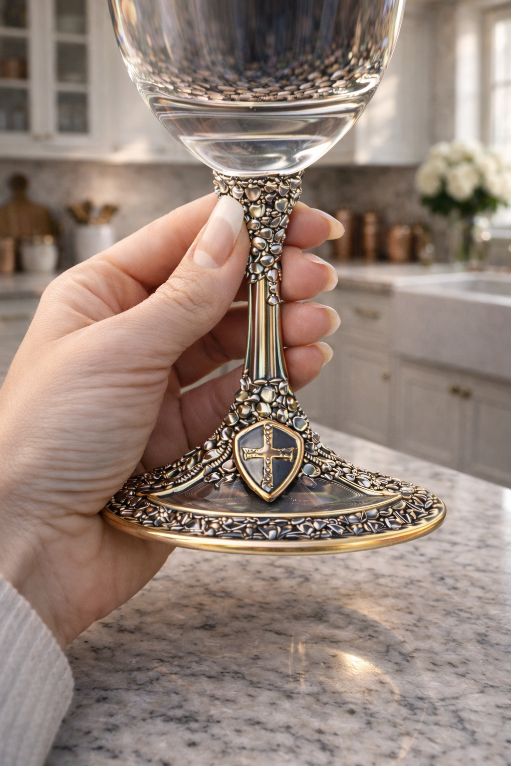 St. Michael the Defender Wine Glass